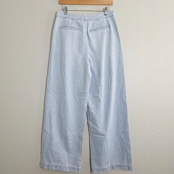 NEW Madewell The Harlow Wide-Leg Trouser Jean Light Blue Airy Denim Edition Jean - Picture 15 of 16
